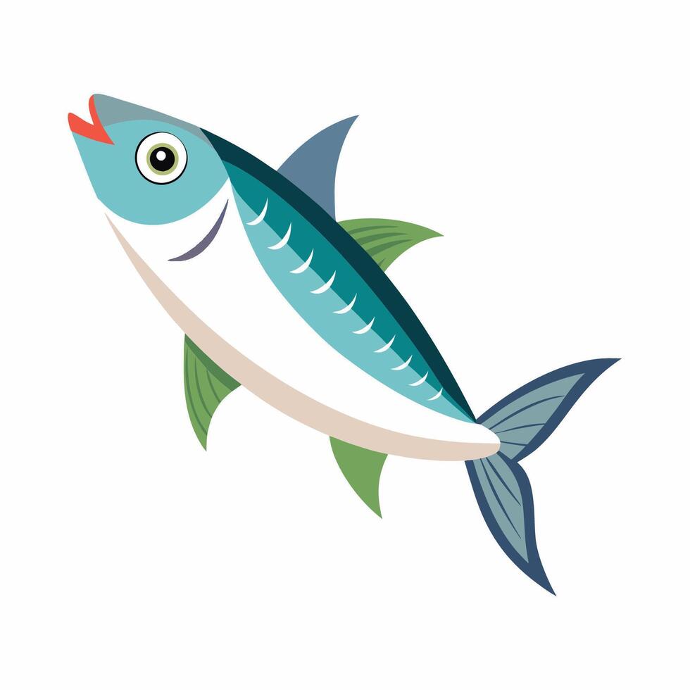 fish icon illustration on white background vector