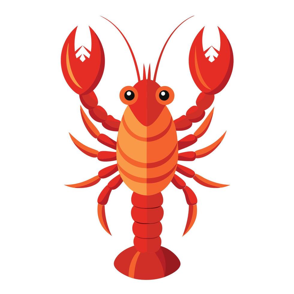 lobster illustration isolated on white background vector