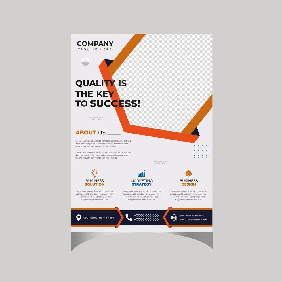 Corporate Flyer, poster vector