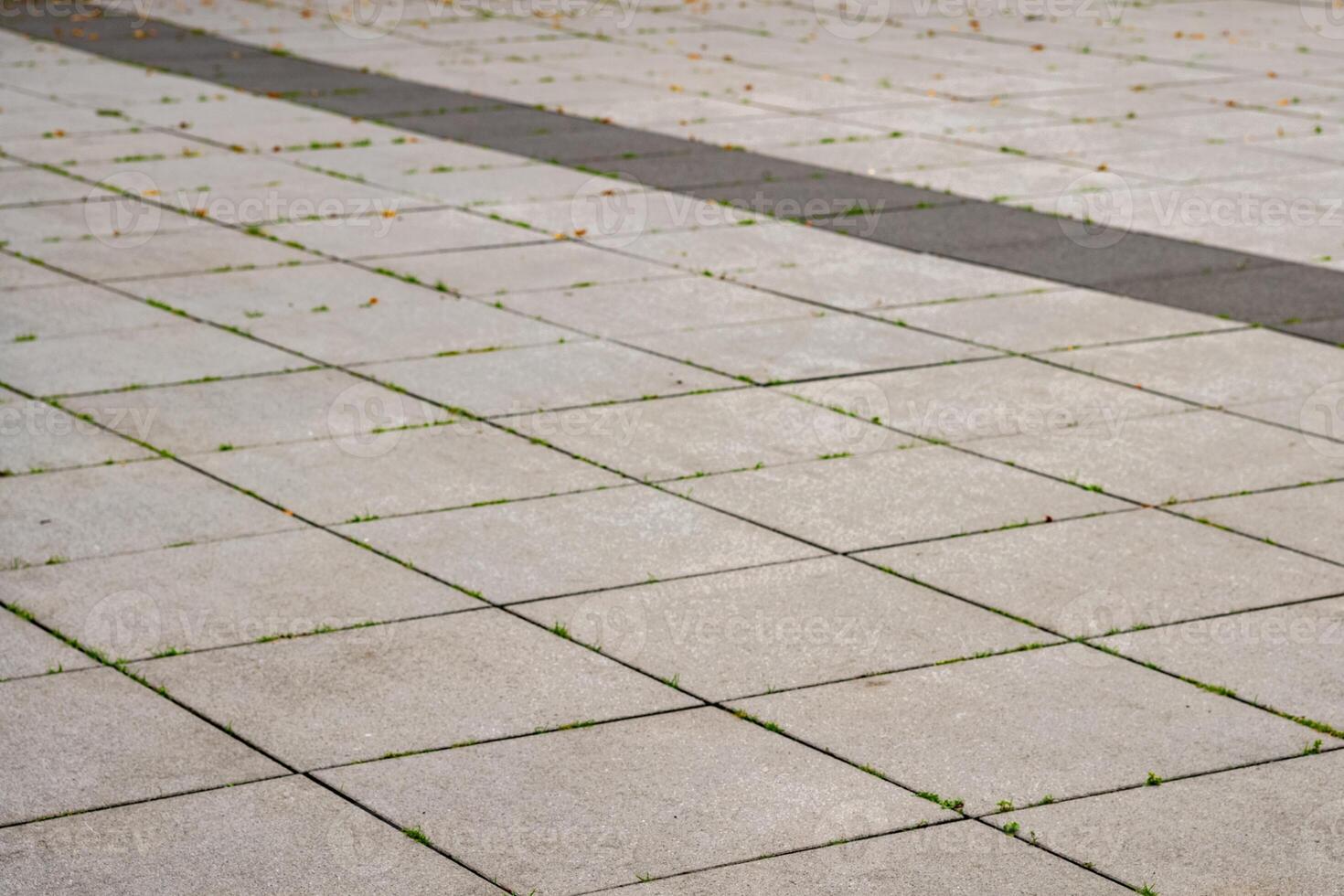 square paved with stone slabs photo