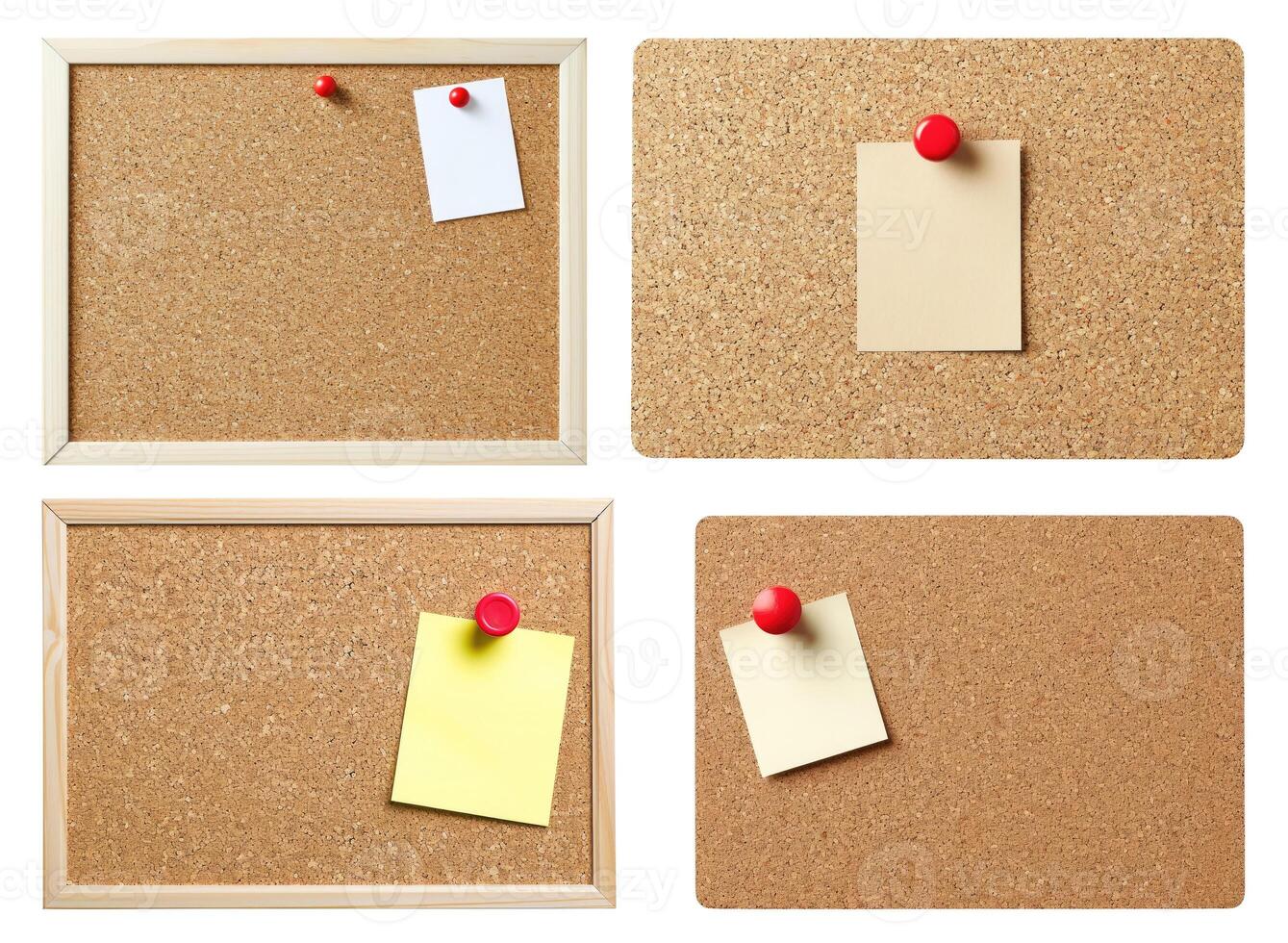 Bulletin Boards, Isolated on White photo