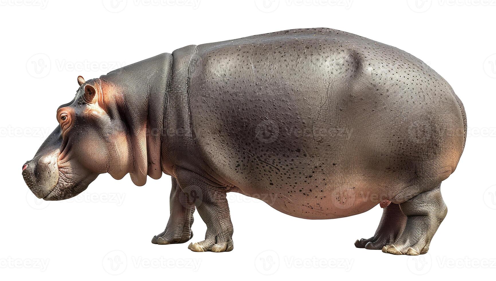Hippo, Isolated on White photo