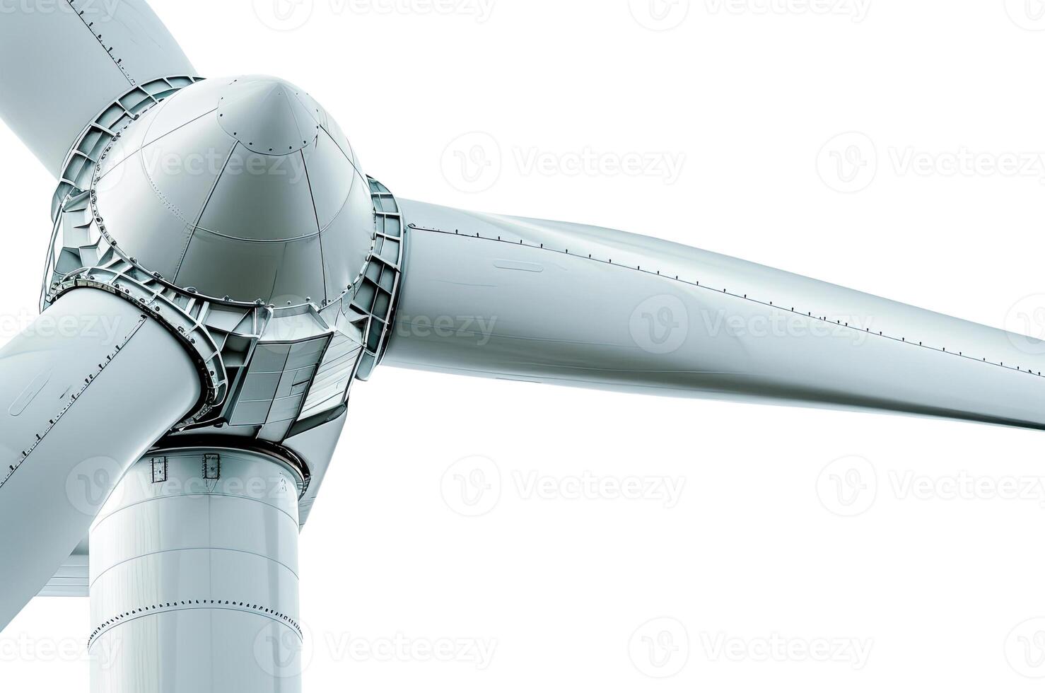 Wind Turbine, Isolated on White photo