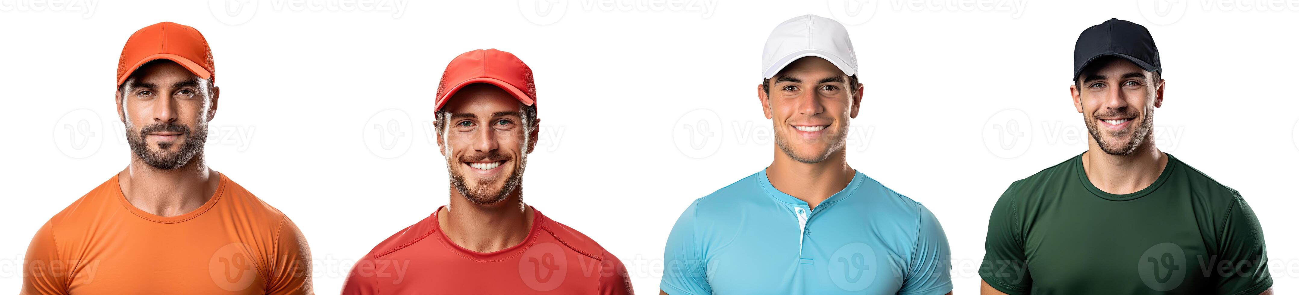 Sportsmen, Isolated on White photo