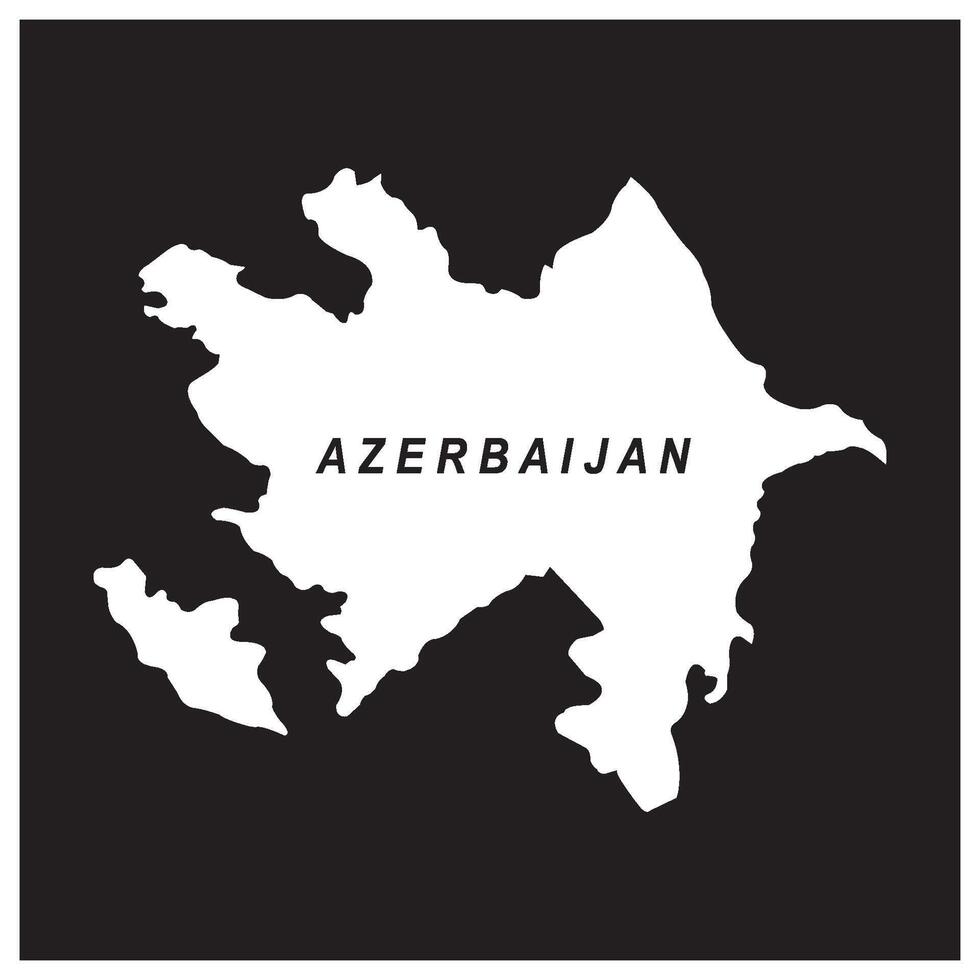 Azerbaijan map icon design vector