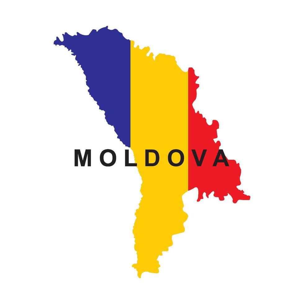 Moldova map design vector