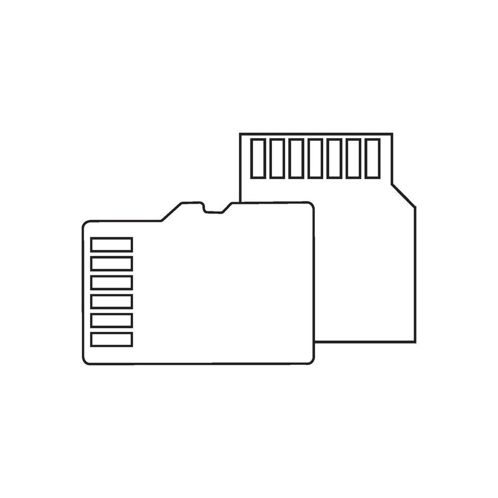 SD card design vector