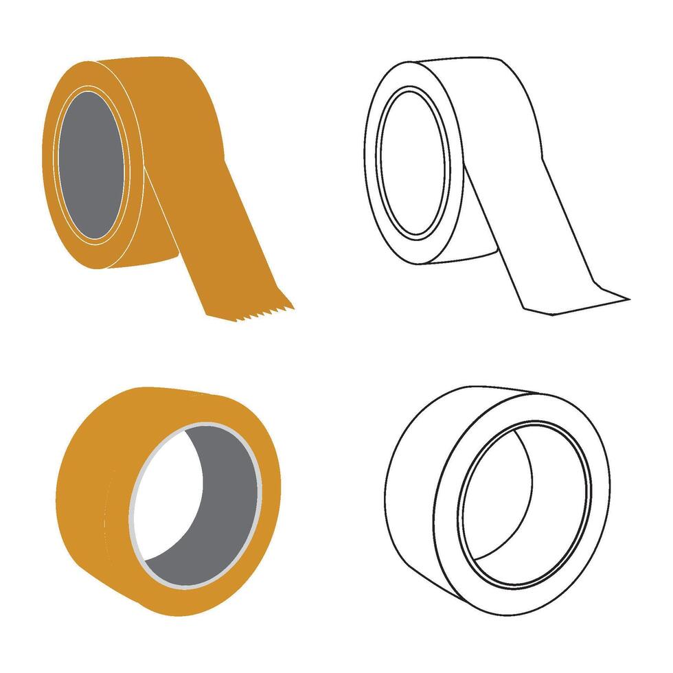duct tape icon design vector