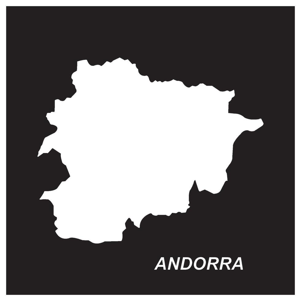 Andorra map icon design vector