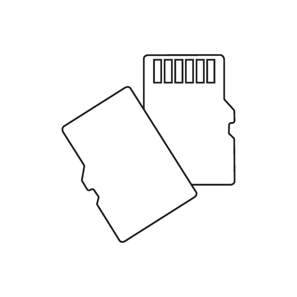 SD card design vector