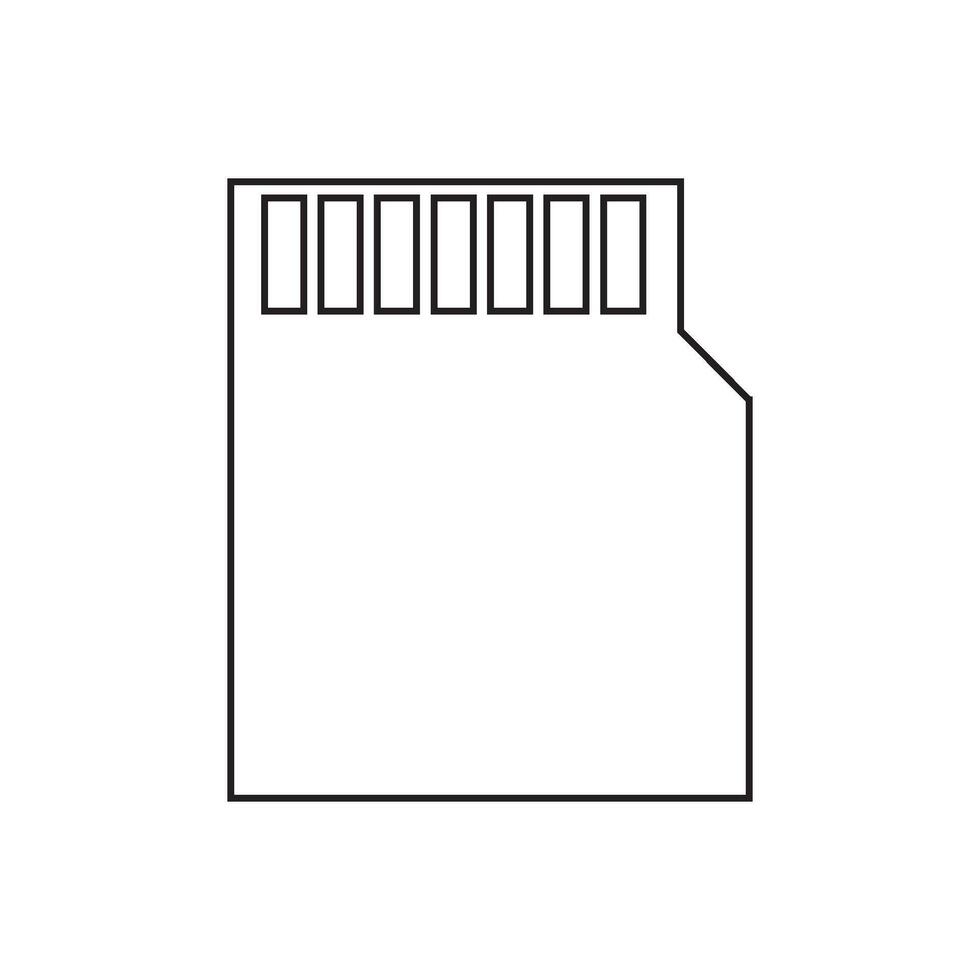 SD card design vector
