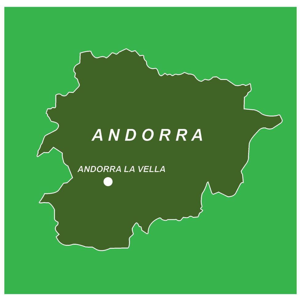 Andorra map icon design vector