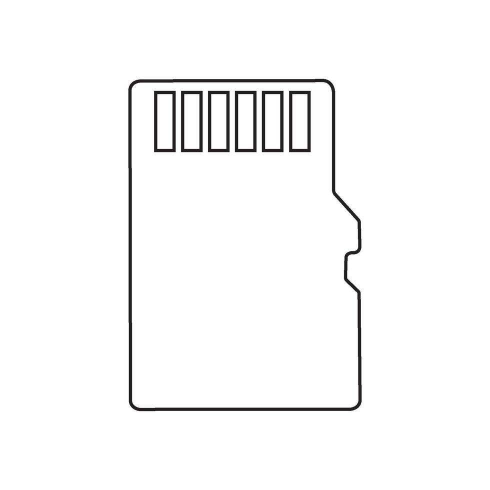 SD card design vector