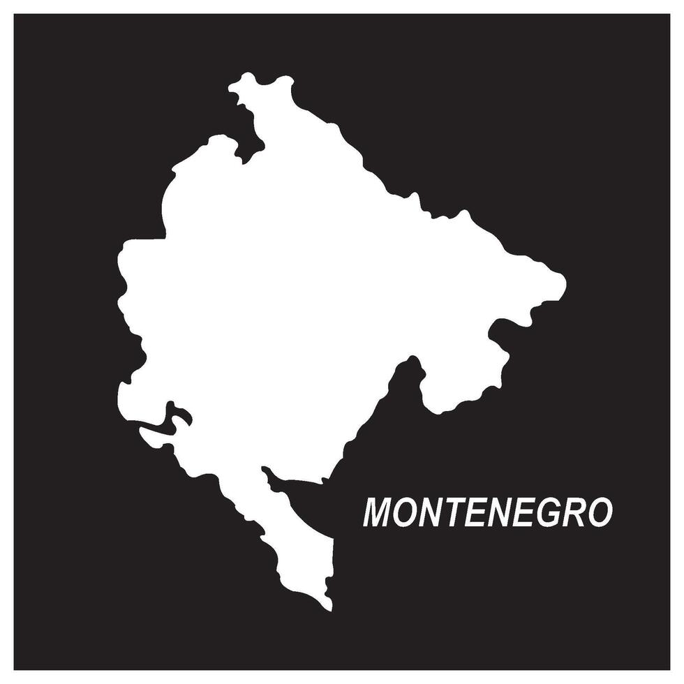 Montenegro map design vector