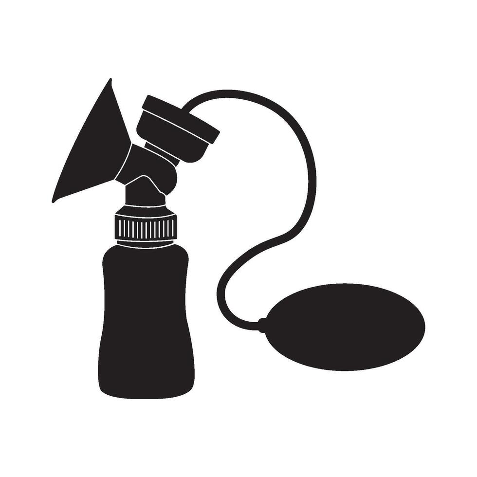 Breast milk sucker icon design vector