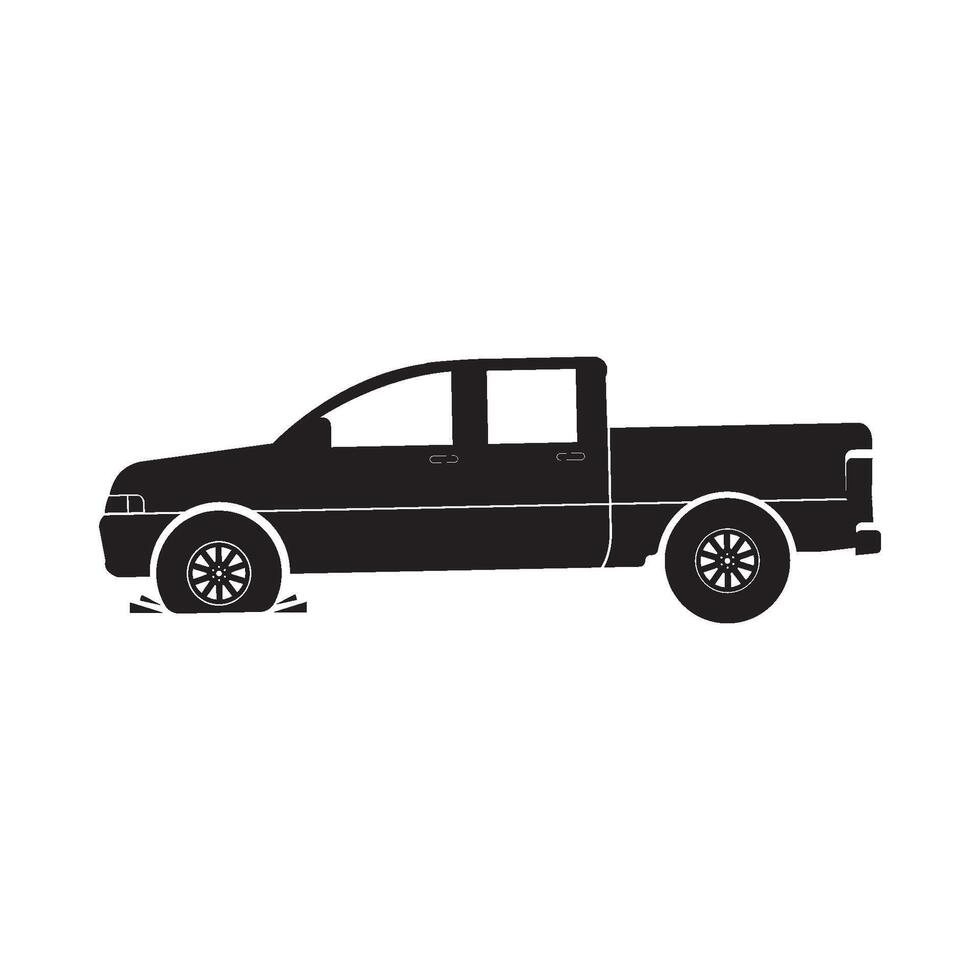 tire burst car icon design vector