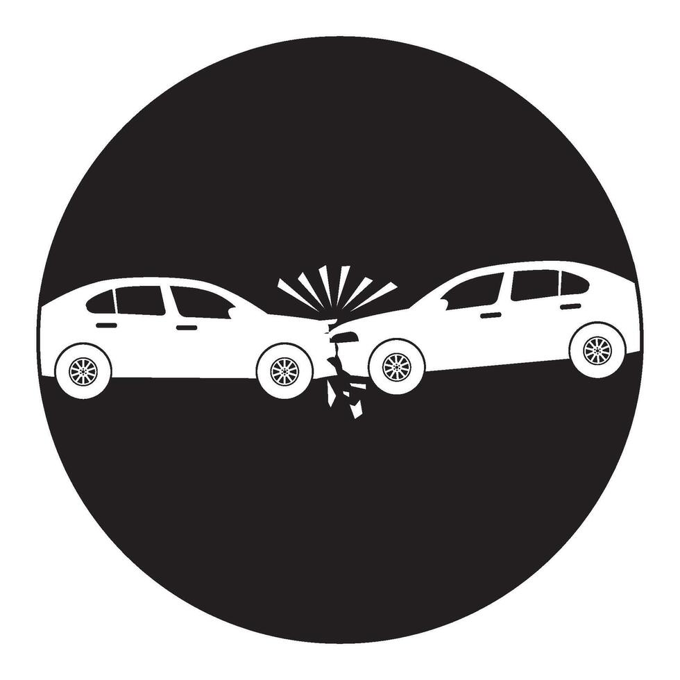 accident car icon design vector