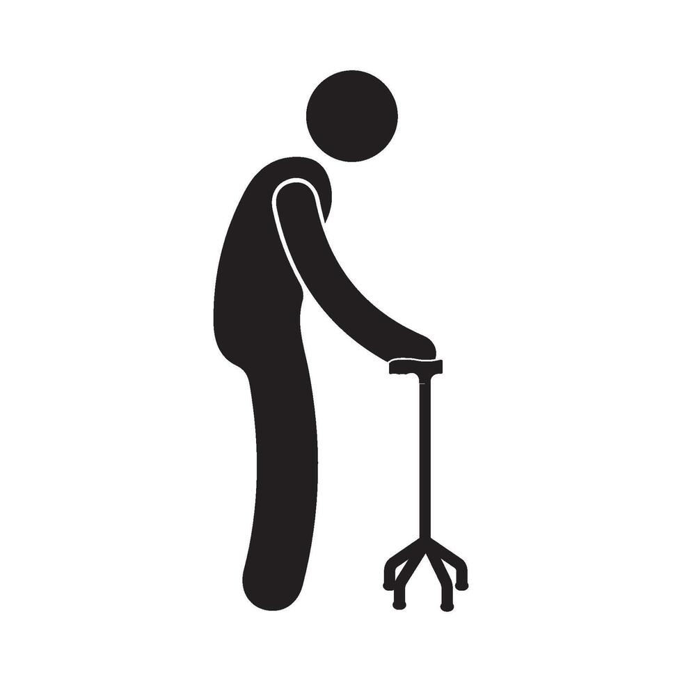 disabled person icon vector