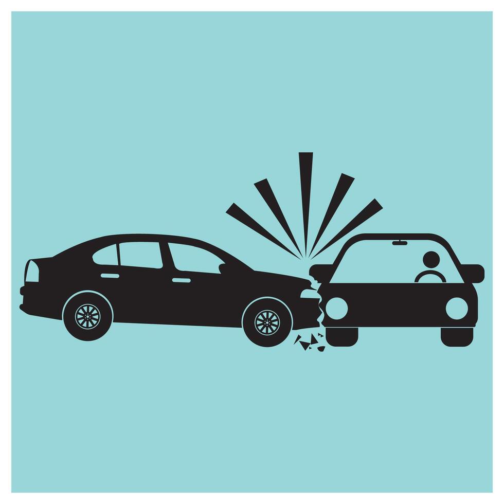 accident car icon design vector