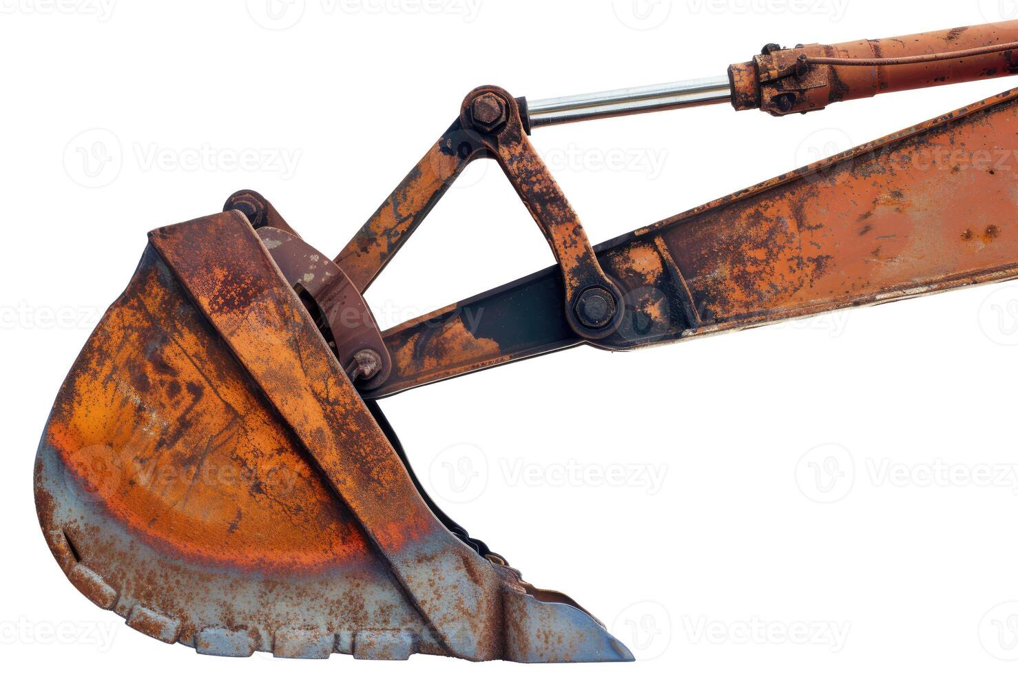 Excavator Bucket, Isolated on White photo