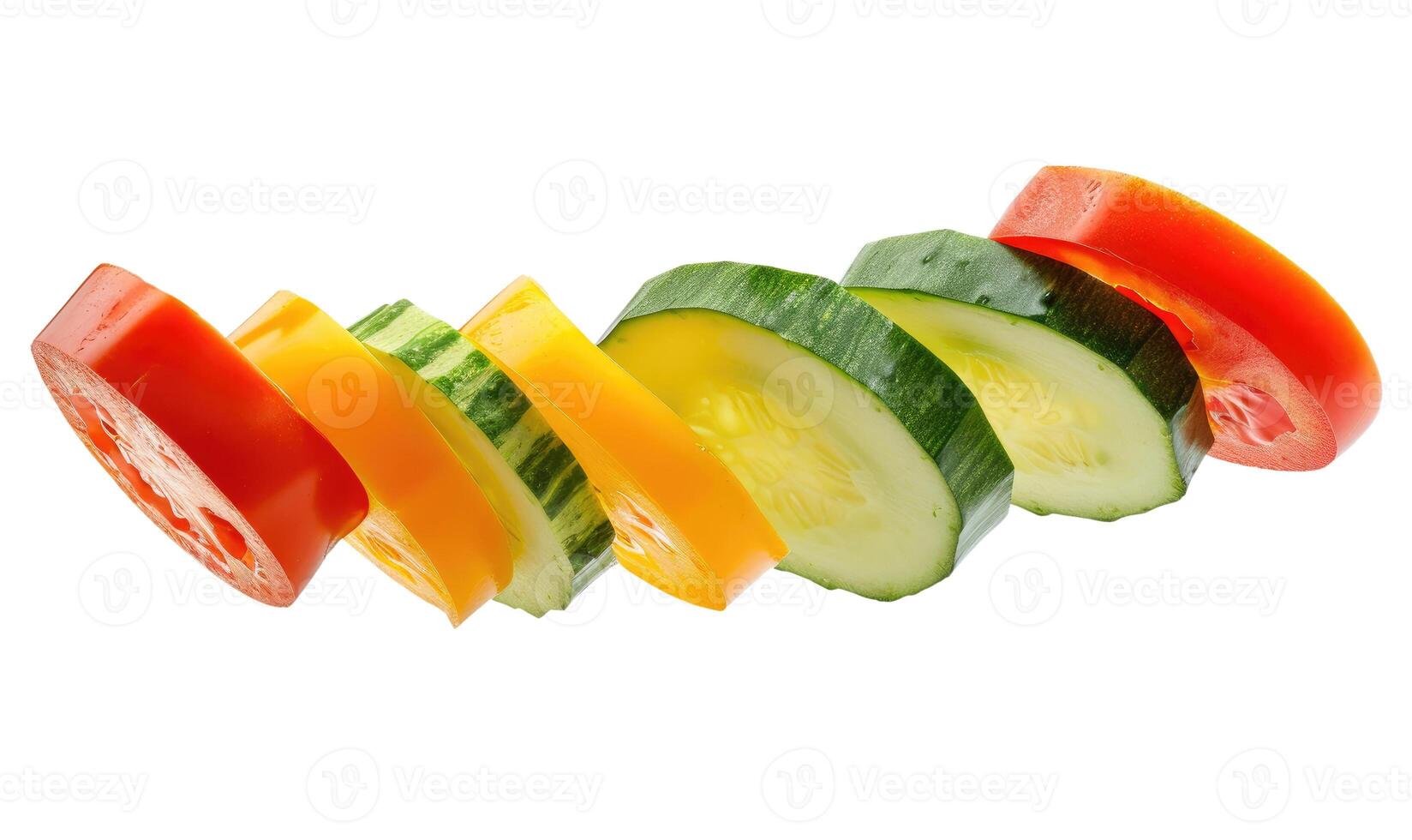 Vegetables, Isolated on White photo