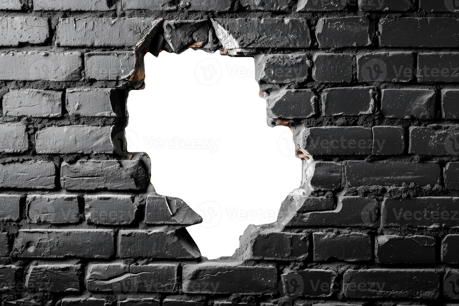 Hole in Brick Wall photo