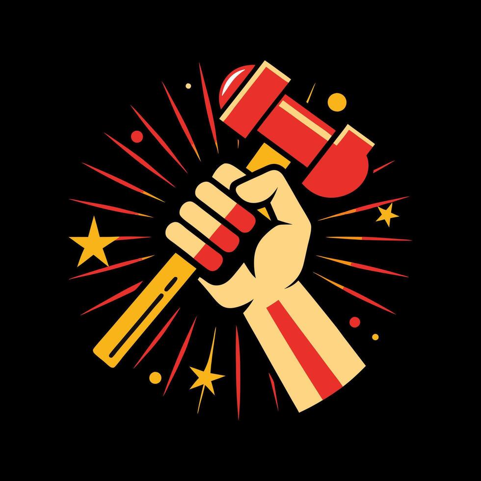 Happy Labor day or international workers day. May 1st International Labor Day. Labor Day poster. Labor Day logo design. Labor Day brand logo. vector