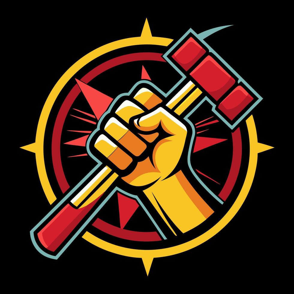 Happy Labor day or international workers day. May 1st International Labor Day. vector