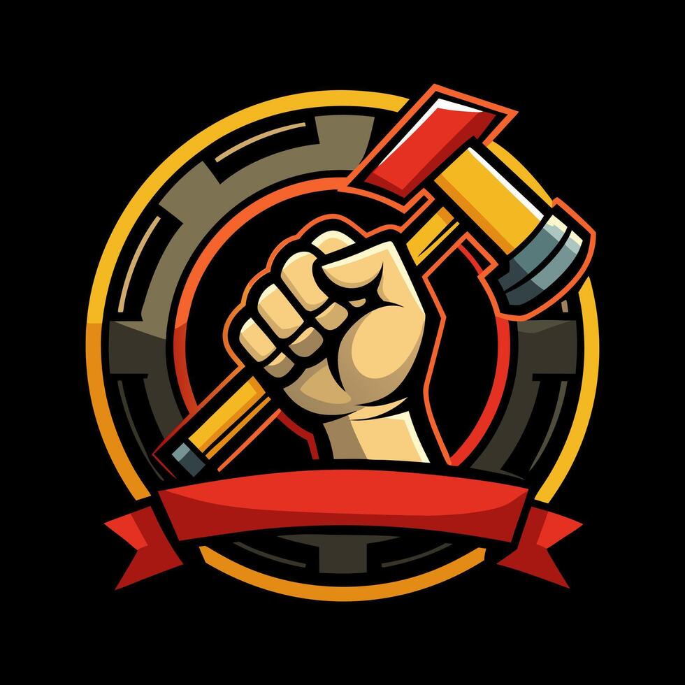 Happy Labor day or international workers day. May 1st International Labor Day. Labor Day poster. Labor Day logo design. Labor Day brand logo. vector