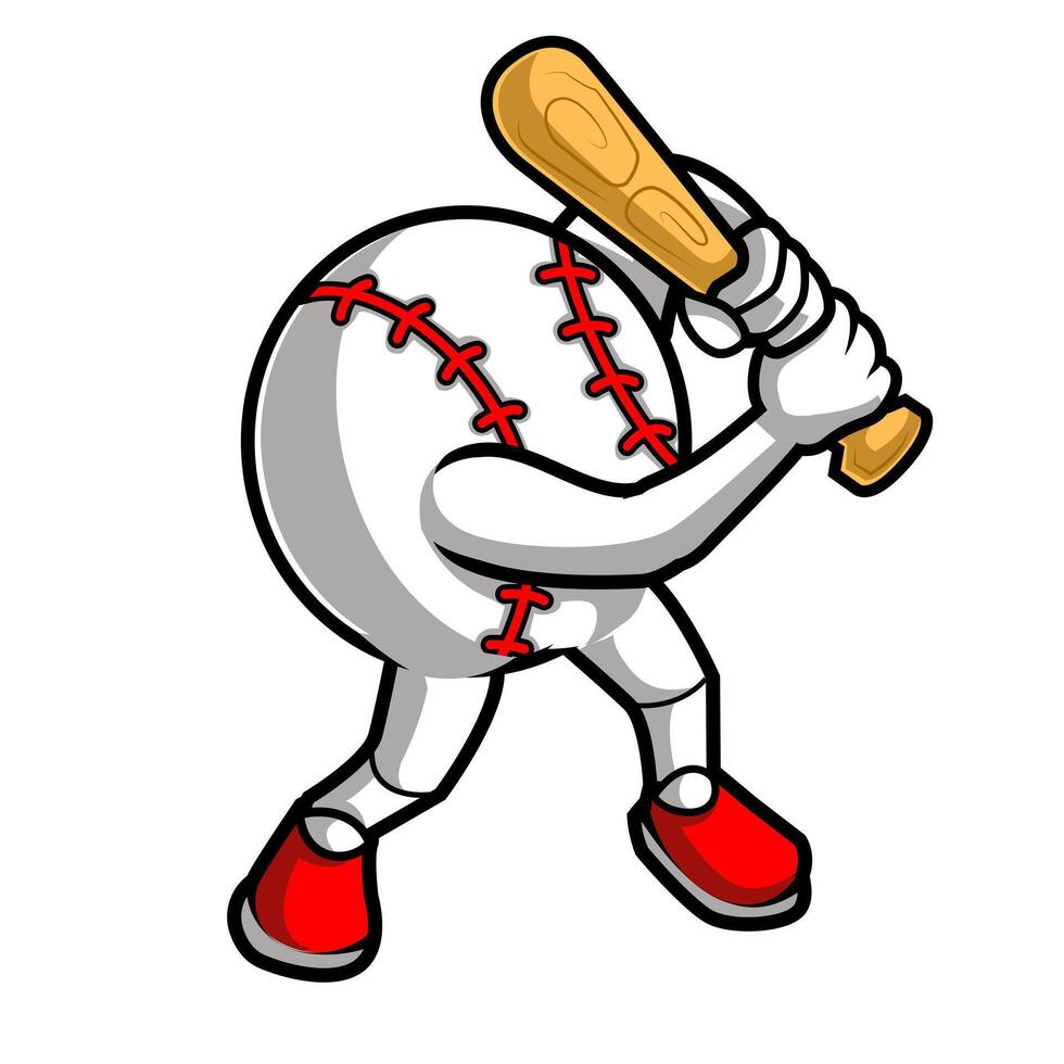 baseball mascot logo team for sport vector