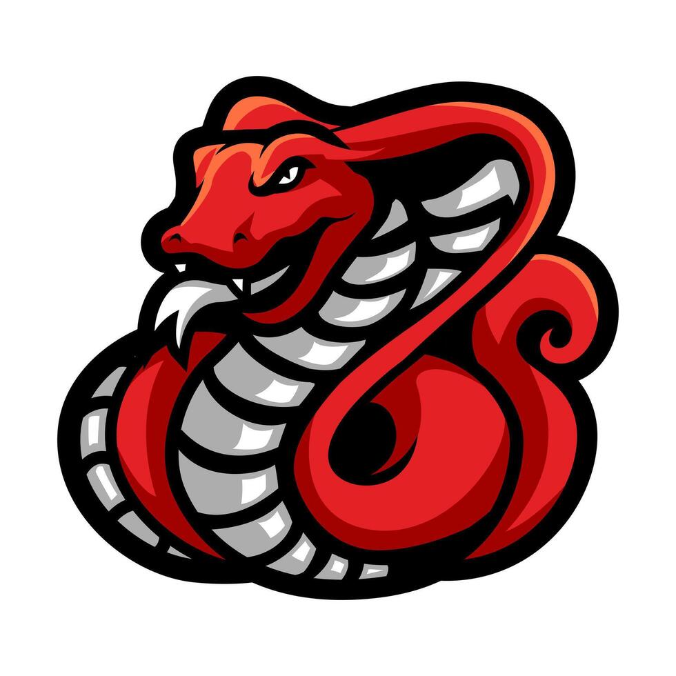 cobra snake illustration for t-shirt design vector