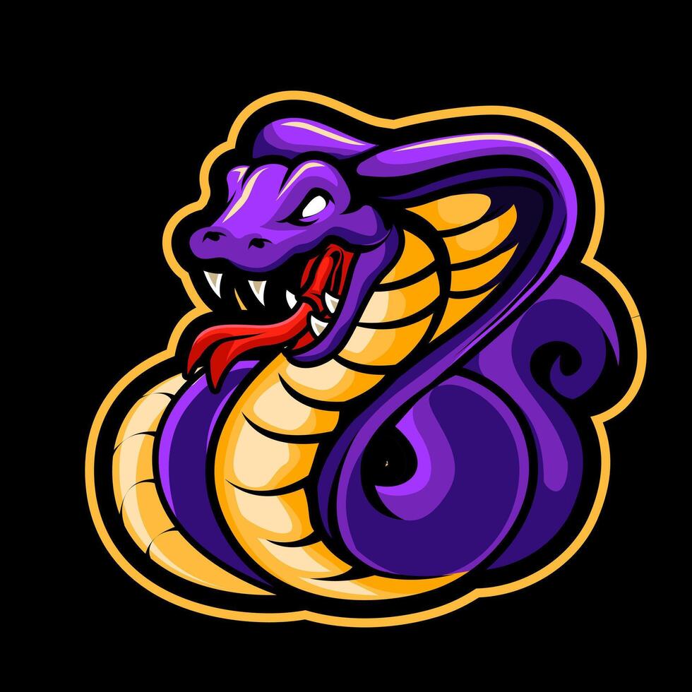 cobra snake illustration for t-shirt design vector