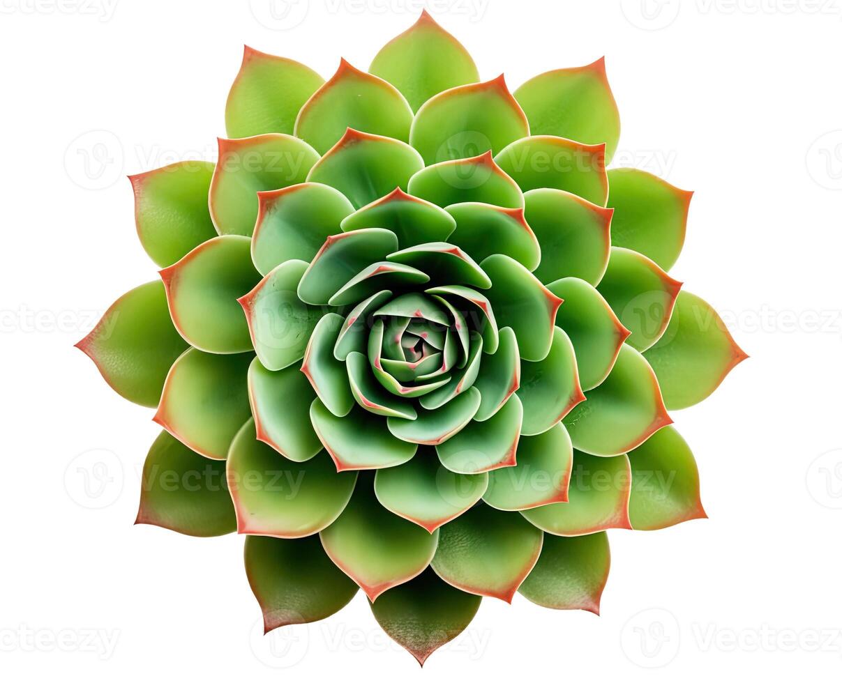 Succulent, Isolated on White photo