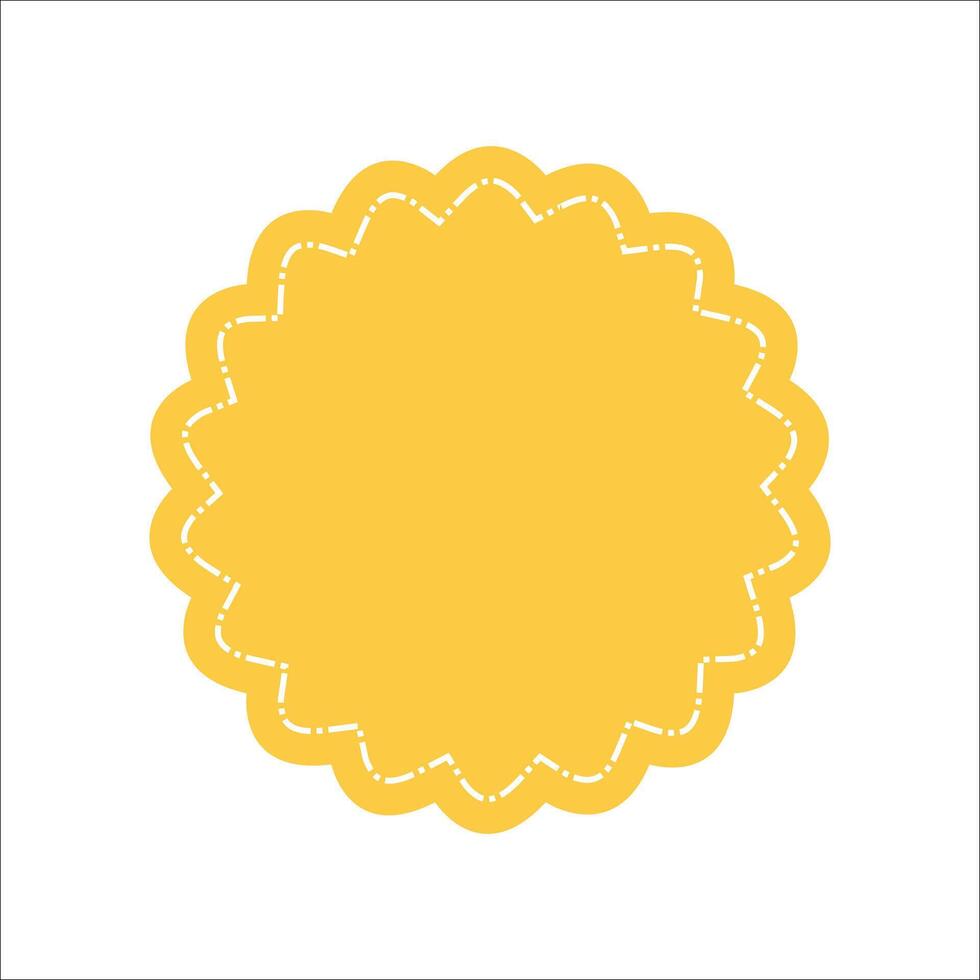 Modern Yellow Emblem Logo Element vector
