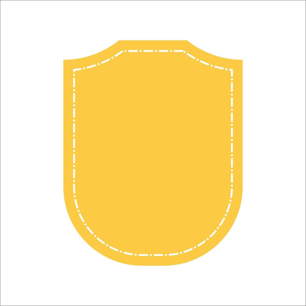 Modern Yellow Emblem Logo Element vector