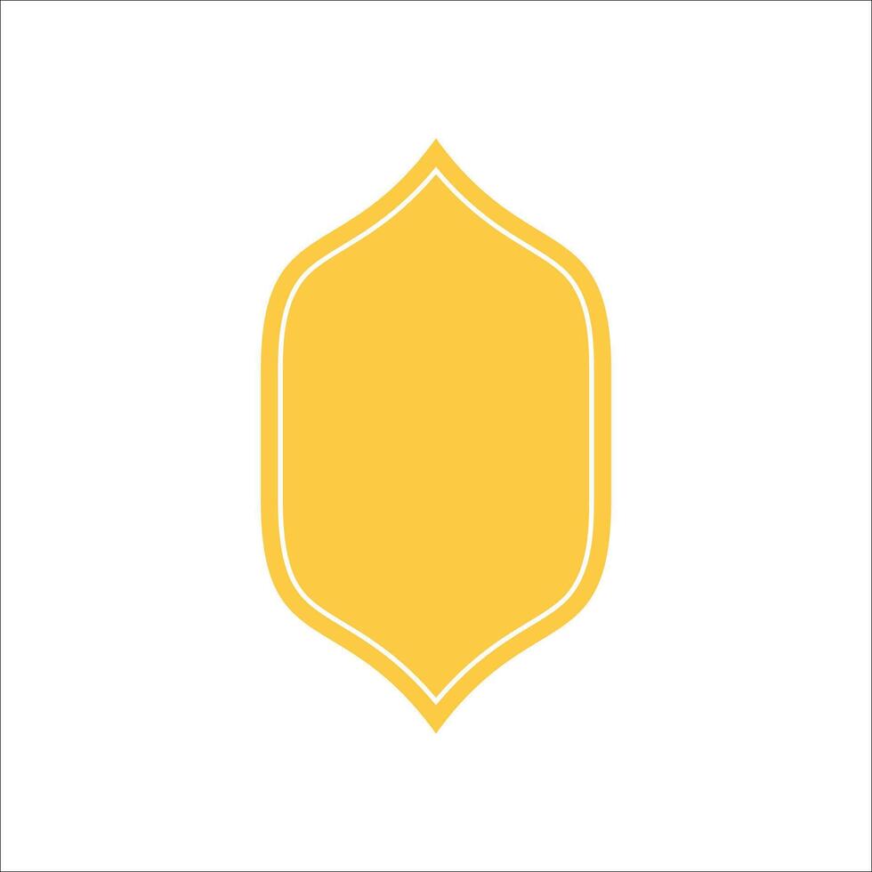 Modern Yellow Emblem Logo Element vector
