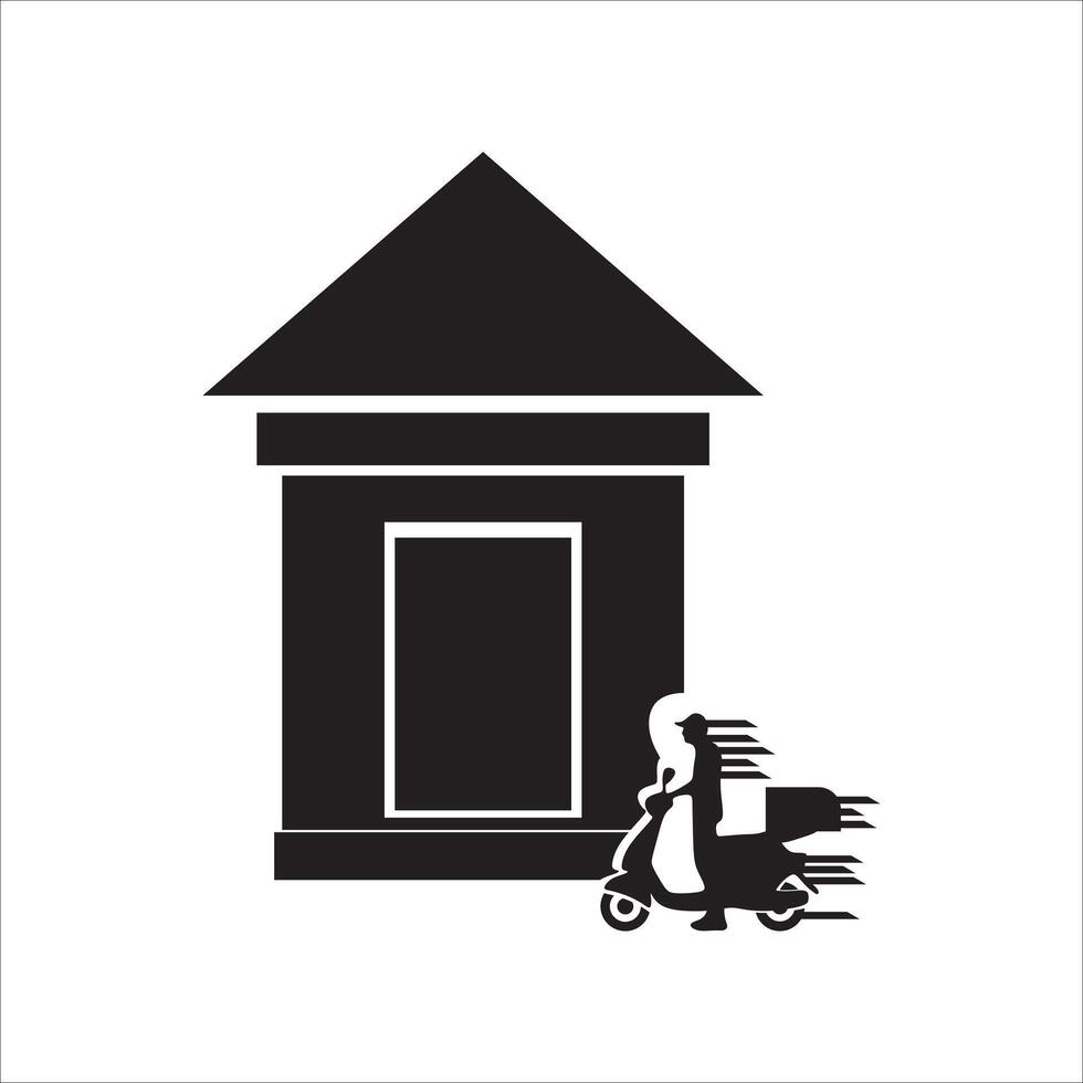Delivery Man Icon Element vector