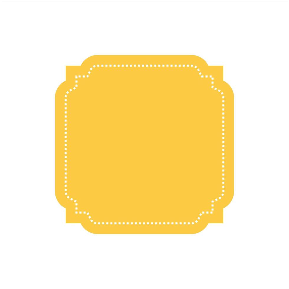 Modern Yellow Emblem Logo Element vector