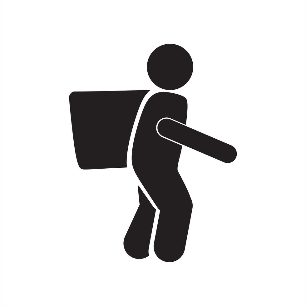 Delivery Man Icon Element vector