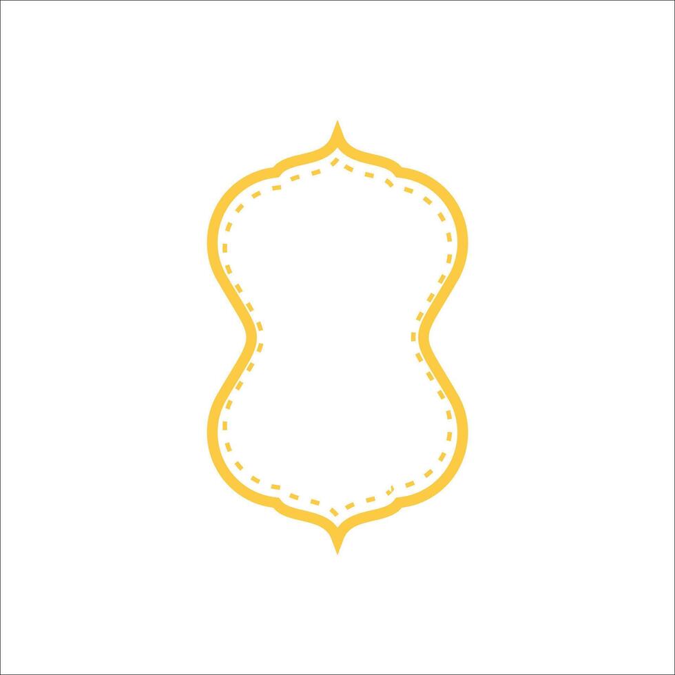 Modern Yellow Emblem Logo Element vector