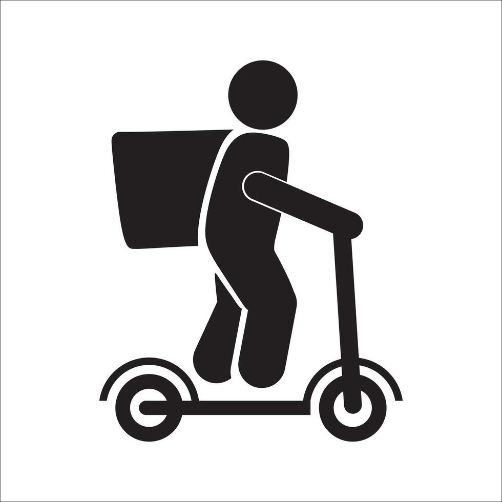 Delivery Man Icon Element vector