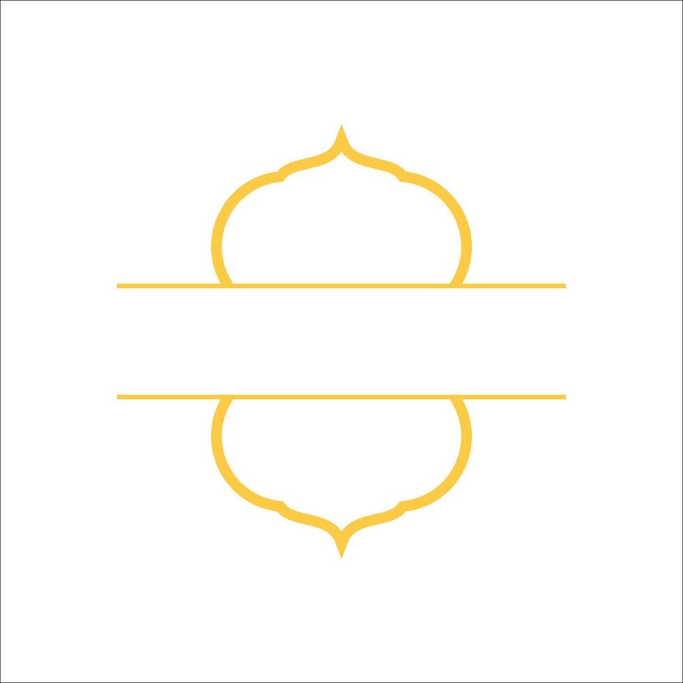 Modern Yellow Emblem Logo Element vector
