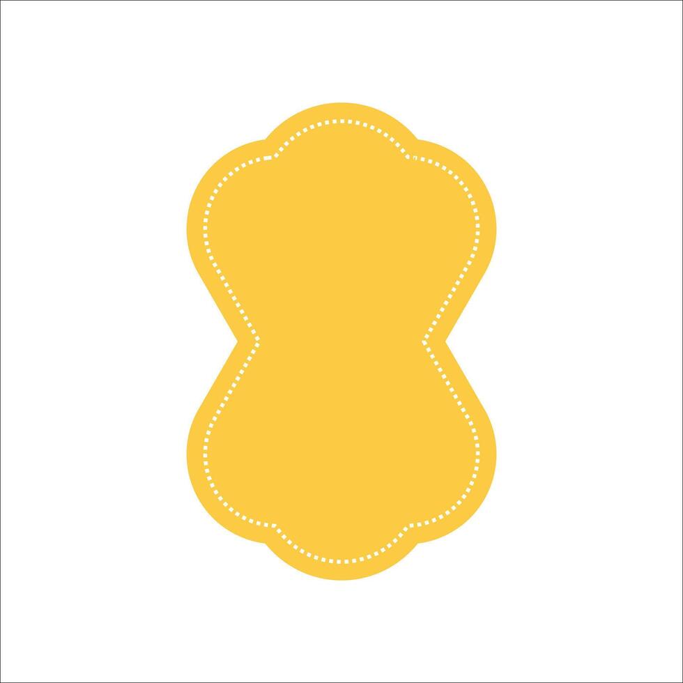 Modern Yellow Emblem Logo Element vector
