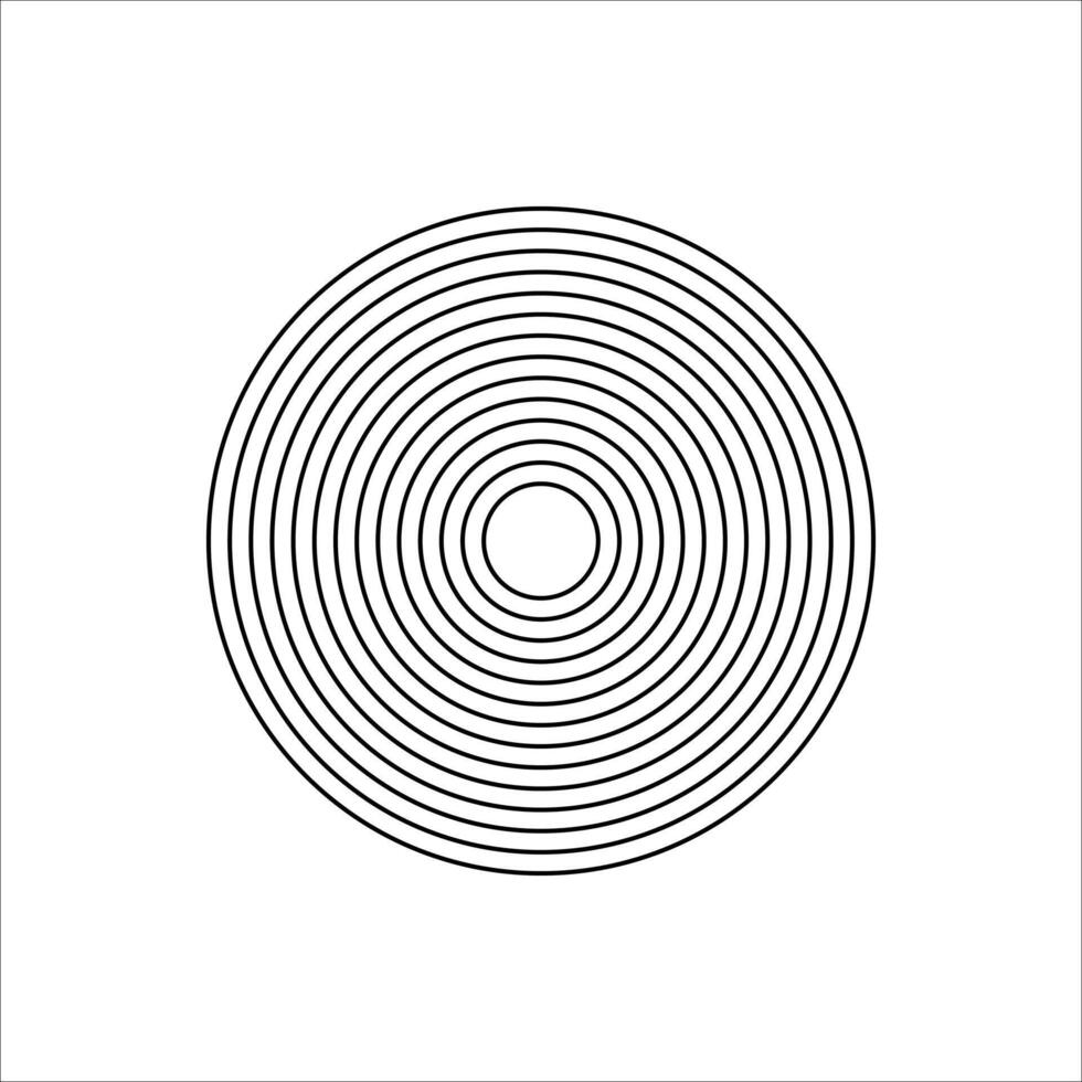 Abstract minimalist geometric lined shape element vector