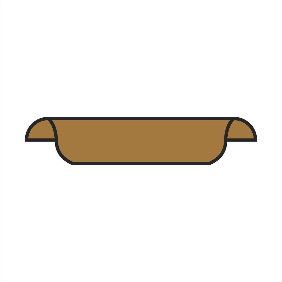 Flat shield badge icon element vector
