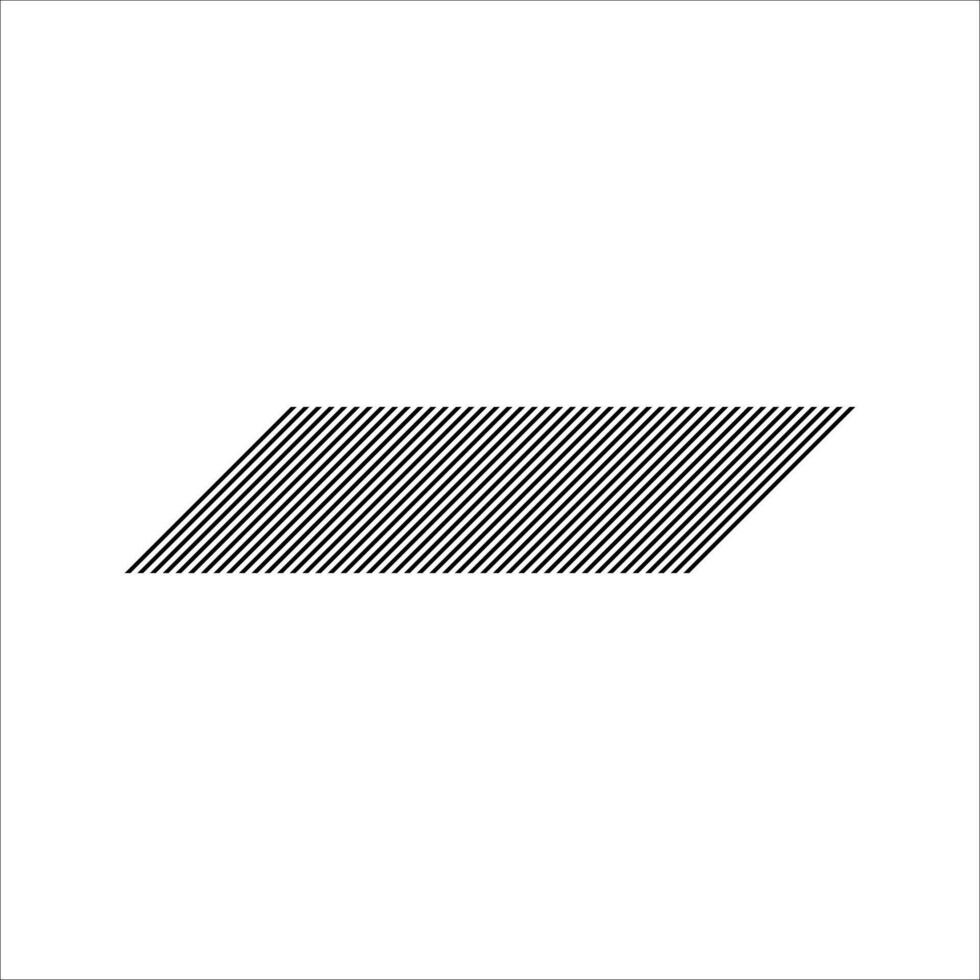 Abstract minimalist geometric lined shape element vector