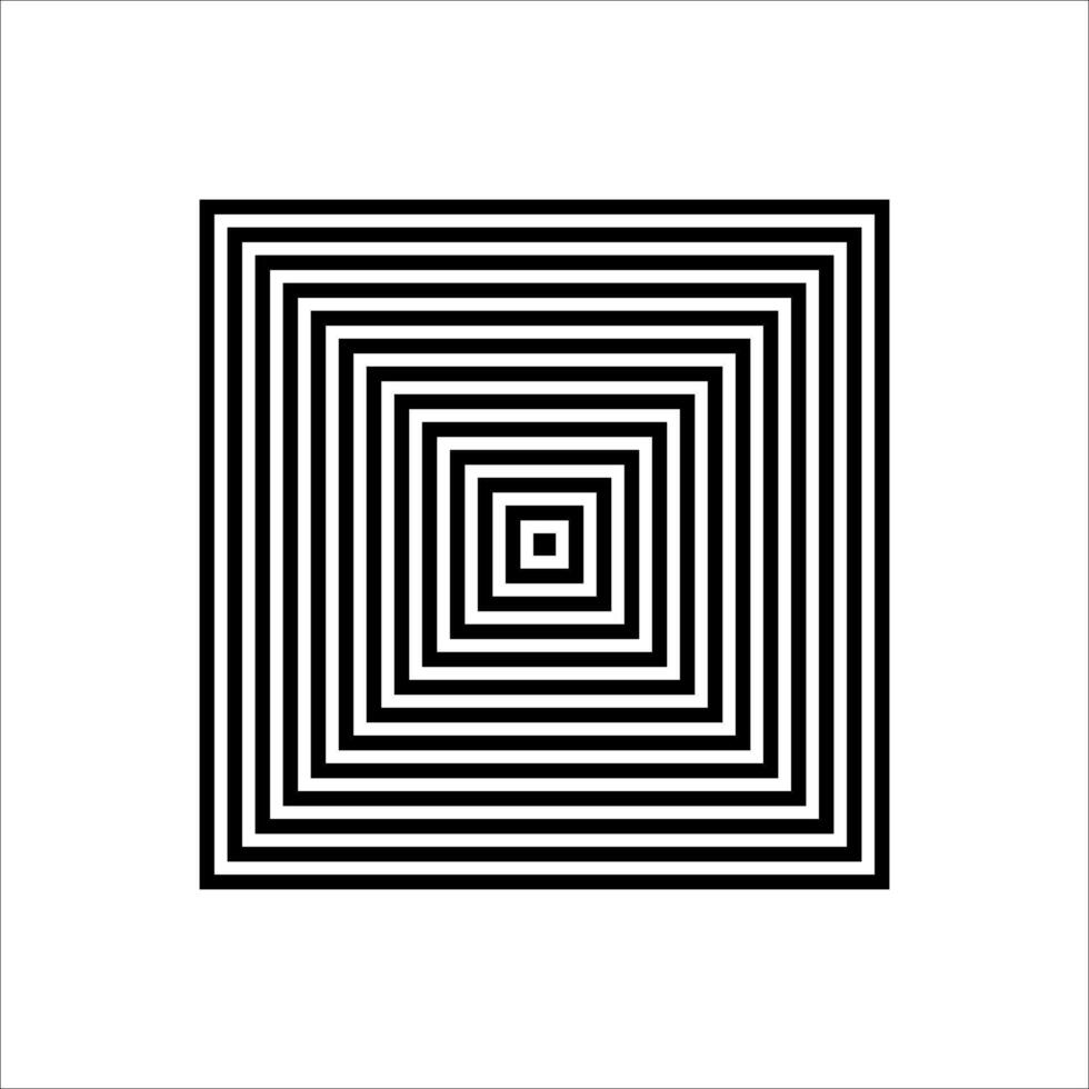 Abstract minimalist geometric lined shape element vector