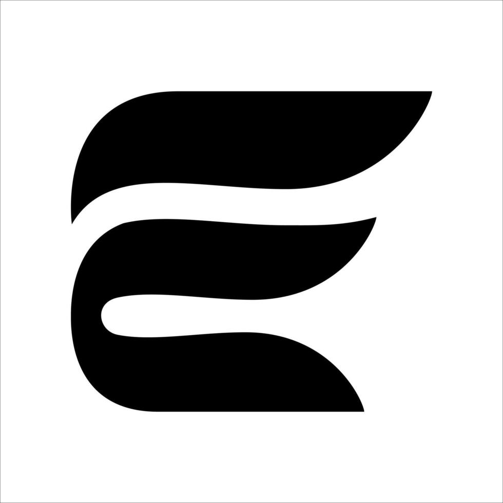 Letter E initial logo illustration vector