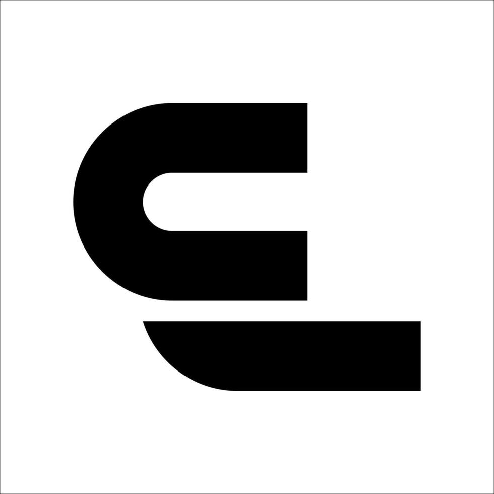 Letter E initial logo illustration vector