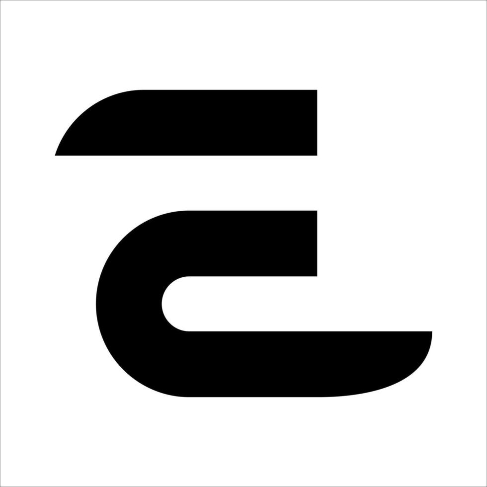 Letter E initial logo illustration vector